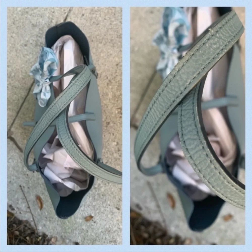 Coach Sky Chambray Blue Market Tote and Wallet Set